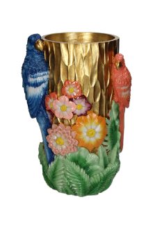 Vase Bird Multi Color